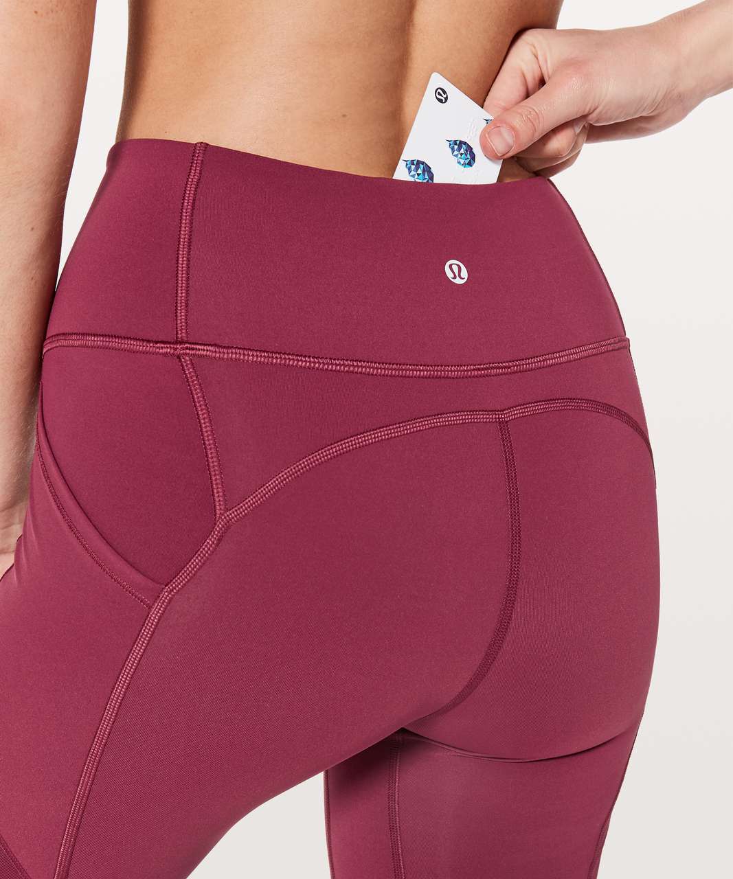 Lululemon All The Right Places Crop II *23" - Ruby Wine