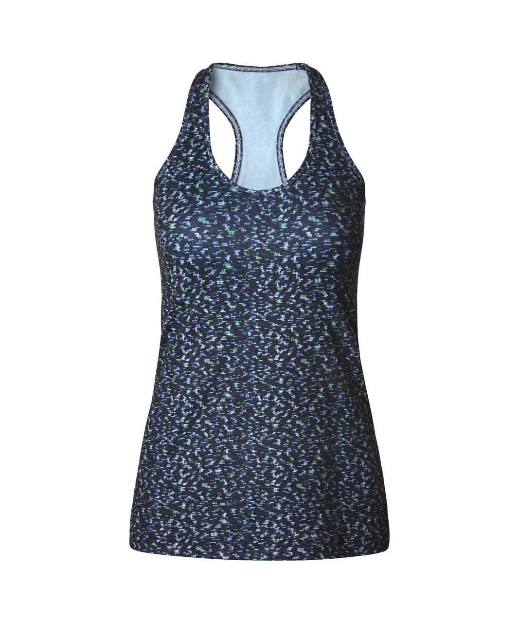 Lululemon Cool Racerback - Digi Pixie Caspian Blue Black - lulu fanatics