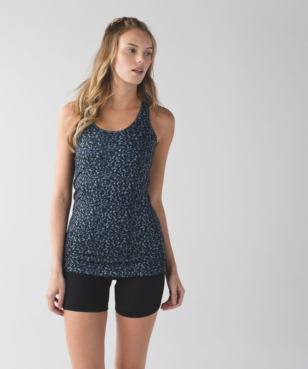 Lululemon Cool Racerback - Digi Pixie Caspian Blue Black