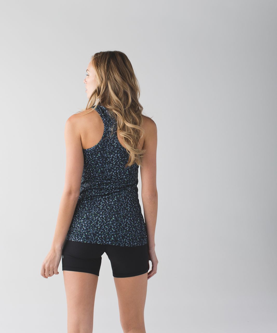 Lululemon Cool Racerback - Digi Pixie Caspian Blue Black