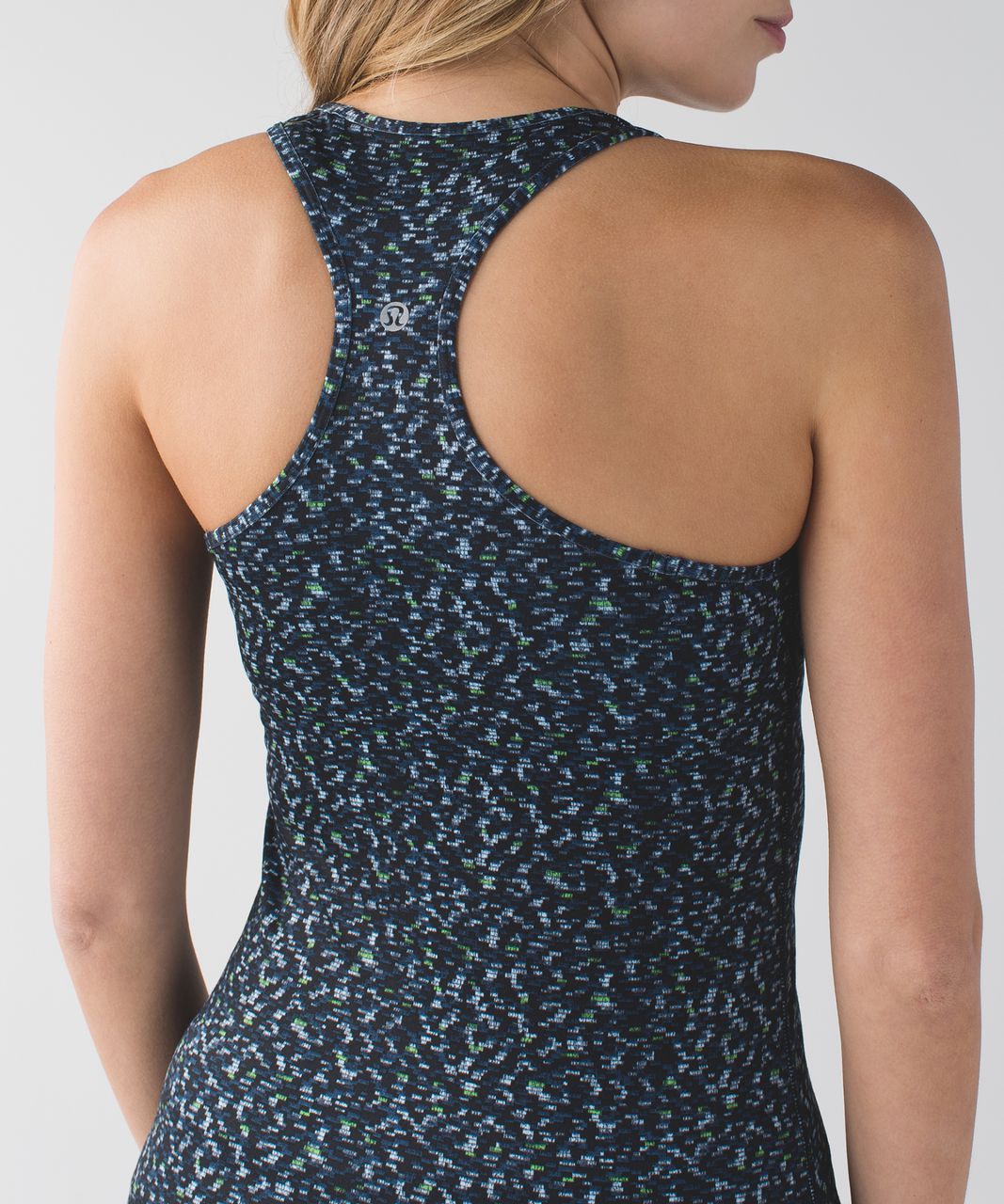 Lululemon Cool Racerback - Digi Pixie Caspian Blue Black