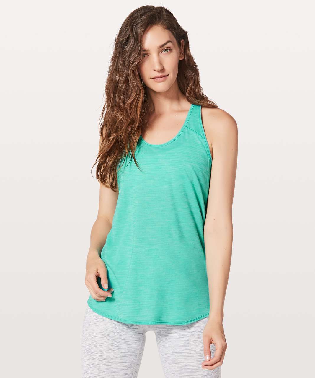 Lululemon Essential Tank - Heathered Eucalyptus