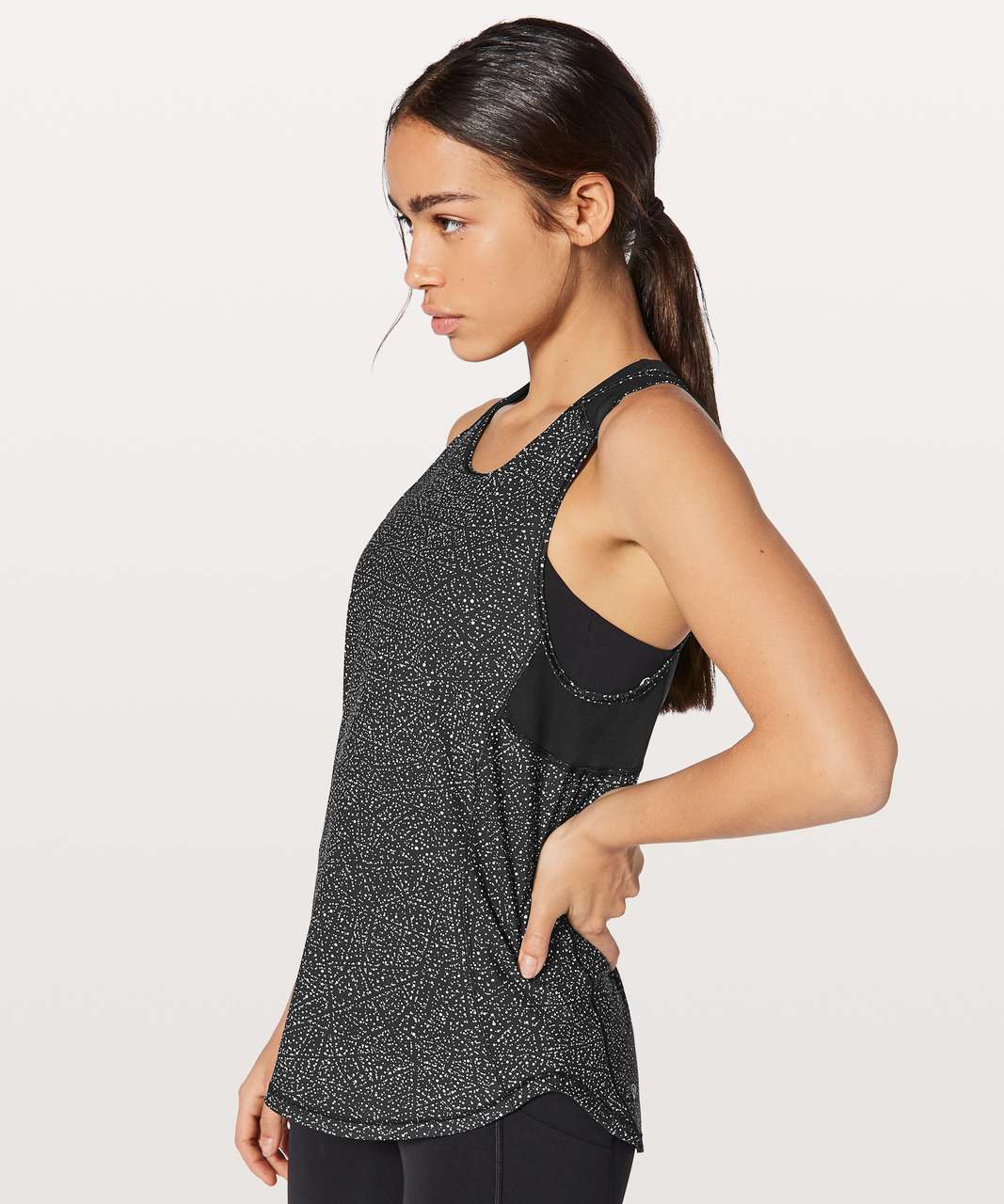 Lululemon Sculpt Tank II - Night View White Black / Black (First