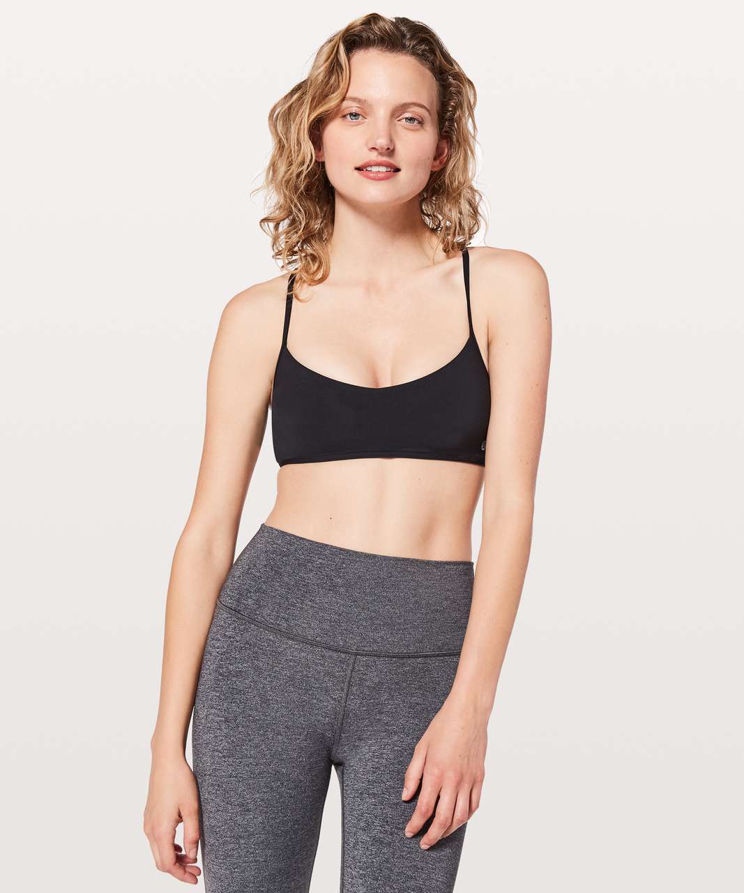 Lululemon Hot Spell Crossback Bra - Black - lulu fanatics