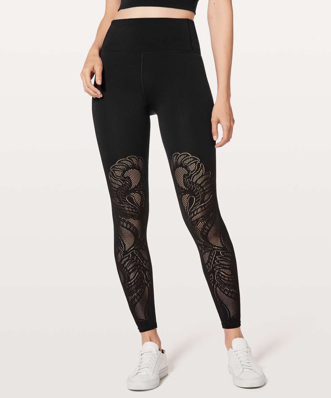 Lululemon Reveal Tight *Lattice Paisley 28 - Black - lulu fanatics