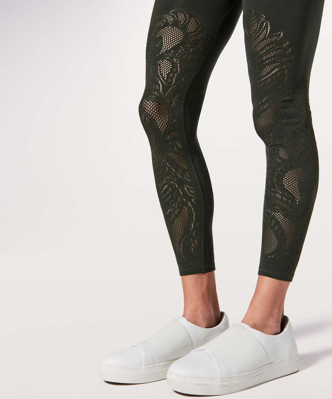 Lululemon Reveal Tight *Lattice Paisley 28" - Evergreen