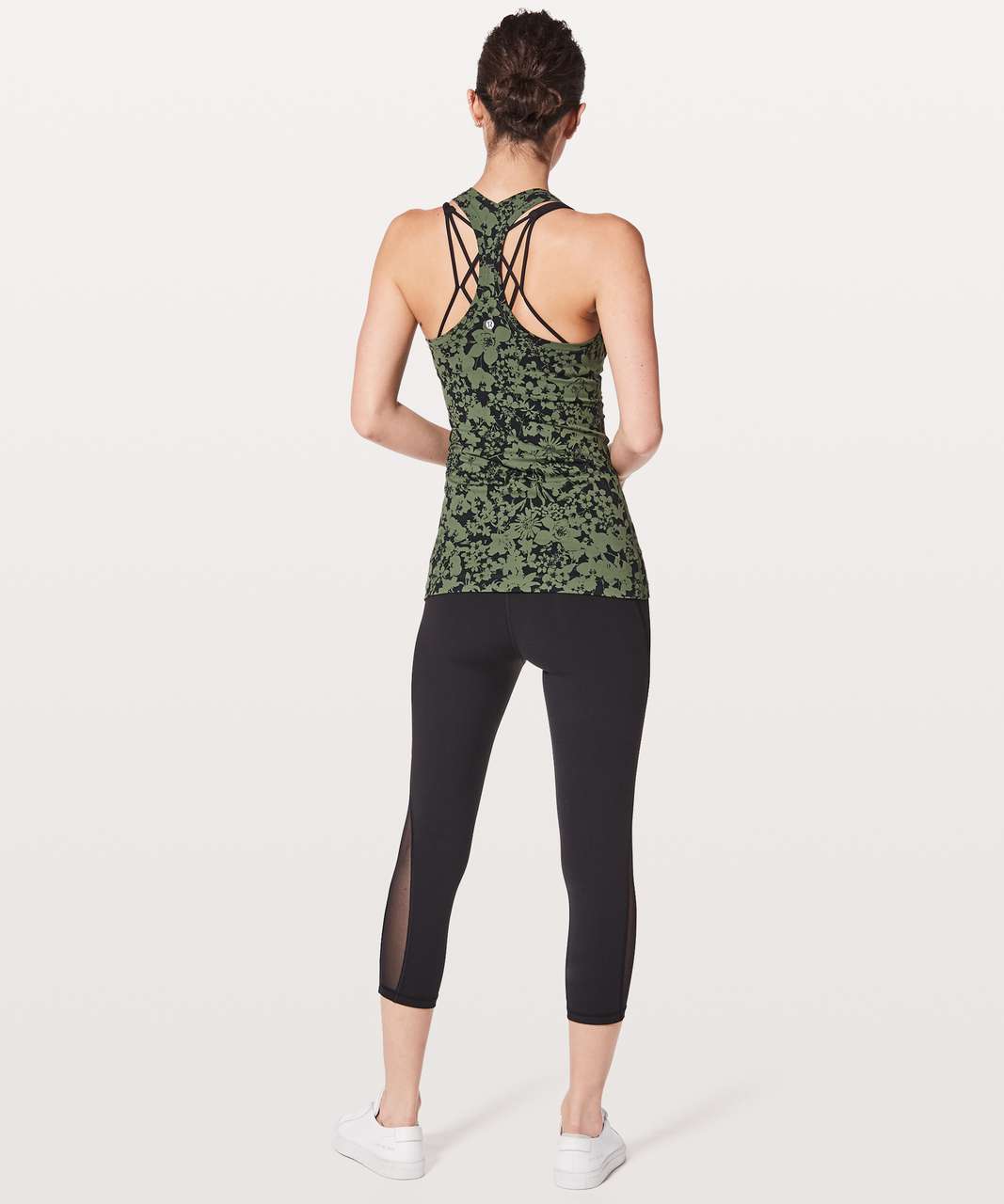 Lululemon Cool Racerback II - Efflorescent Barracks Green Black