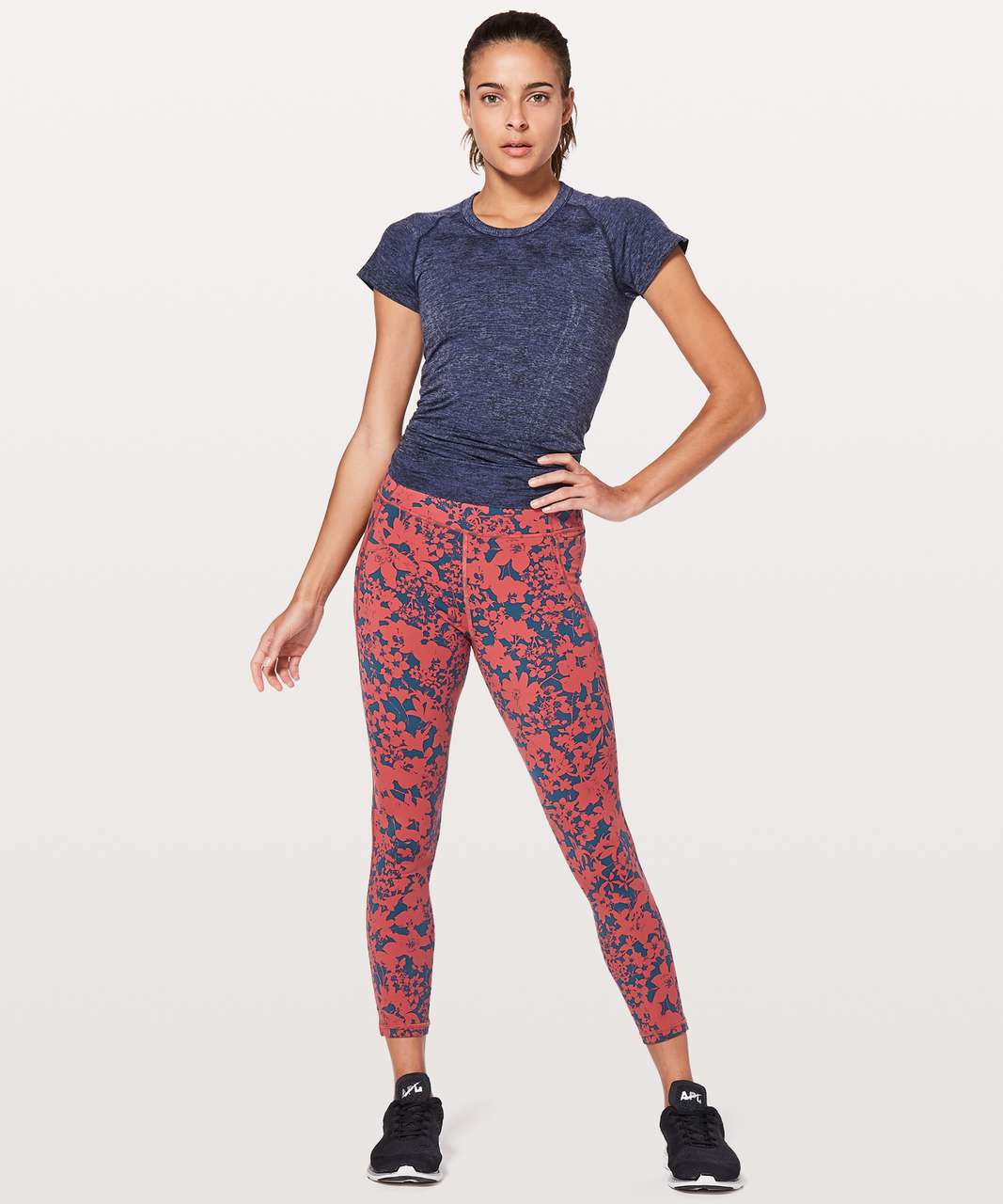 Lululemon Final Lap Crop *23 - Efflorescent Dark Canyon Onyx Blue - lulu  fanatics