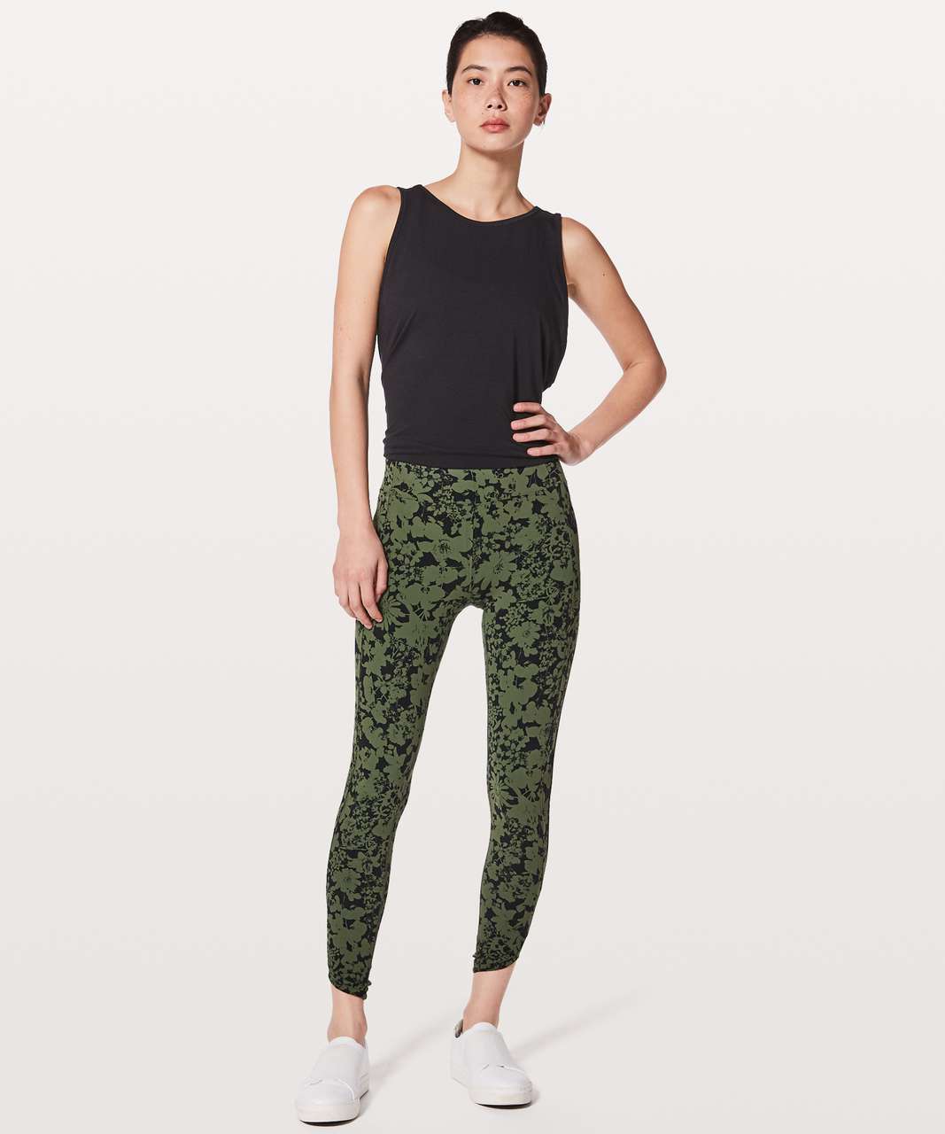 Lululemon All You Do Tight *25 - Efflorescent Barracks Green Black - lulu  fanatics