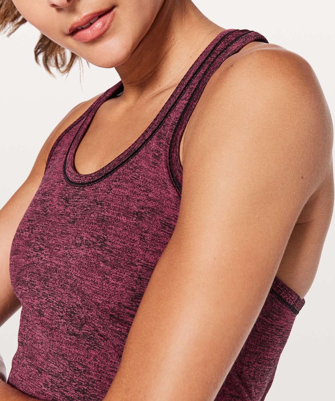 Lululemon Swiftly Tech Racerback - Fuchsia Pink / Black