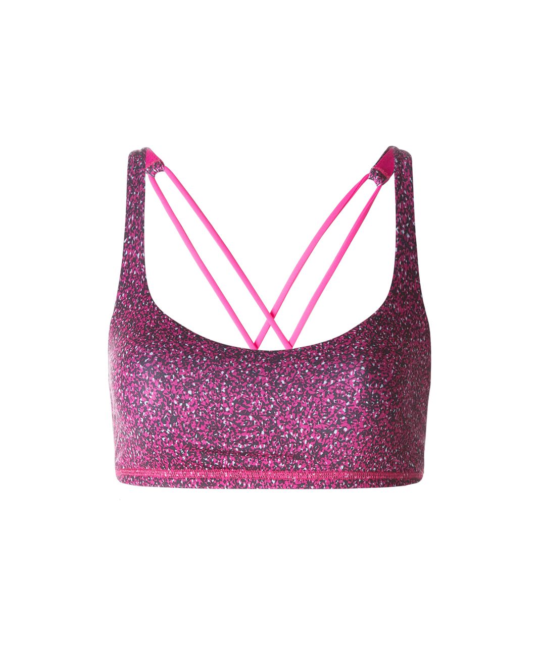 Lululemon Free To Be Bra - Flashback Static Caspian Blue Jewelled Magenta / Jewelled Magenta