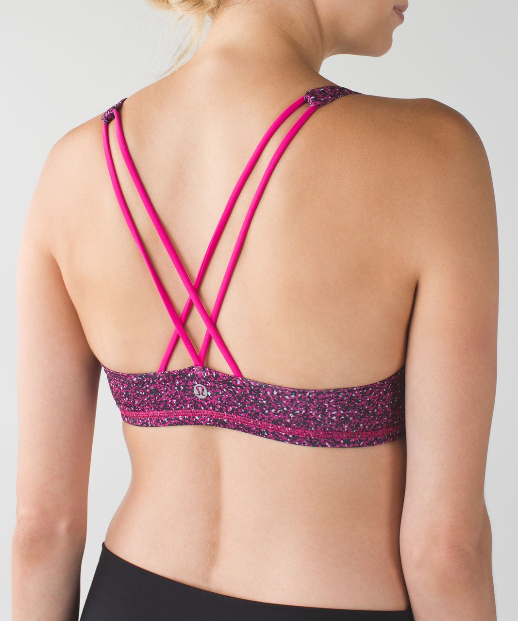 Lululemon Free To Be Bra - Flashback Static Caspian Blue Jewelled Magenta / Jewelled Magenta