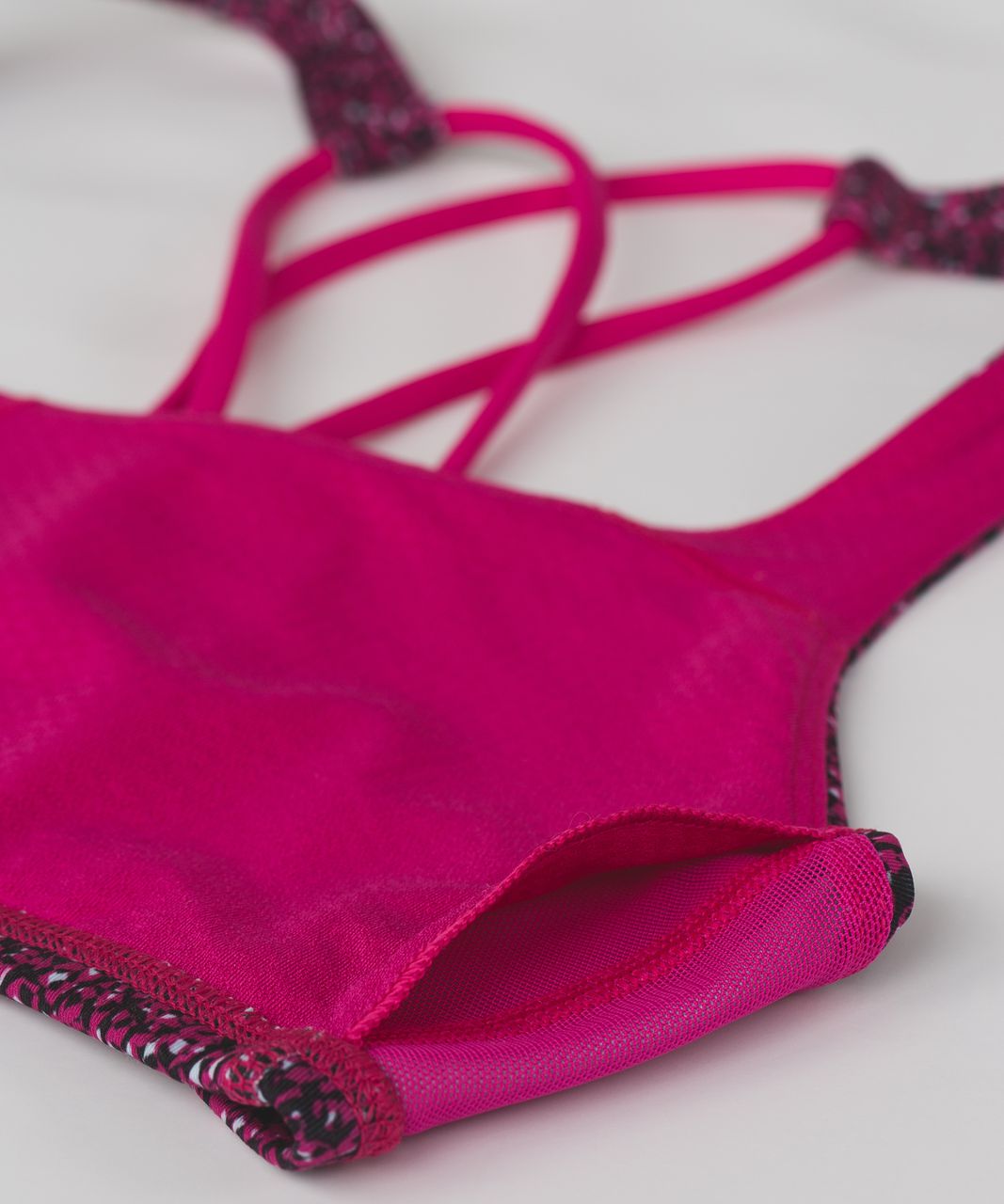 Lululemon Free To Be Bra - Flashback Static Caspian Blue Jewelled Magenta / Jewelled Magenta