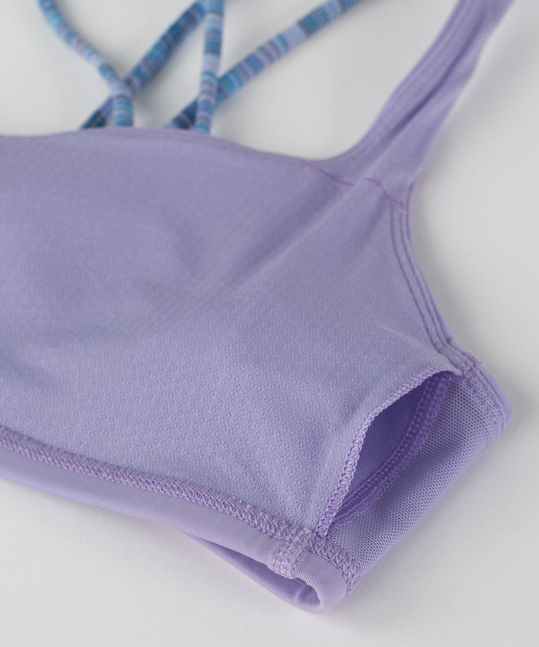 Lululemon Free To Be Bra - Lilac / Wave Twist Lilac Caspian Blue