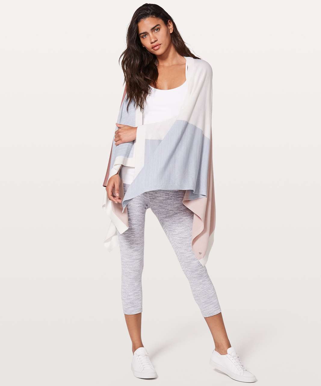 Lululemon Hatha Wrap - Quicksand / Misty Pink / Silver Fox / Alpine White