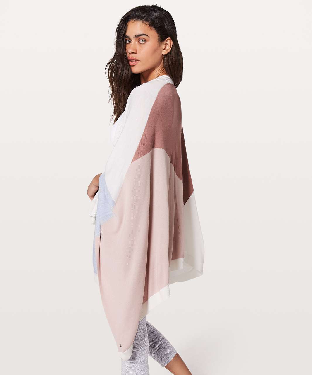 Lululemon Hatha Wrap - Quicksand / Misty Pink / Silver Fox / Alpine White