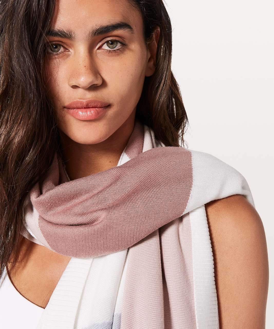 Lululemon Hatha Wrap - Quicksand / Misty Pink / Silver Fox / Alpine White