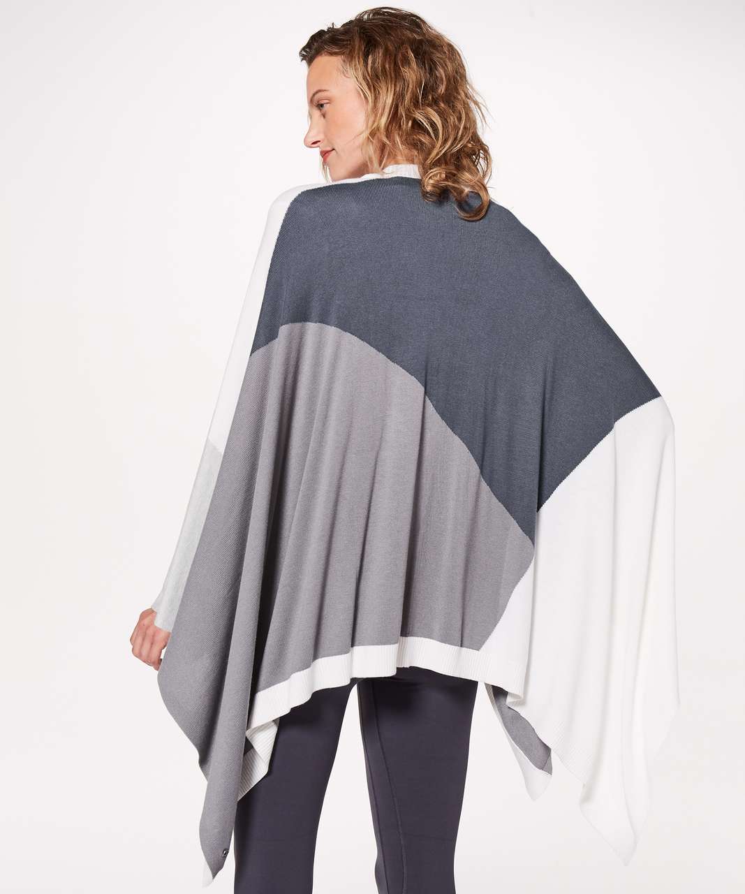 Lululemon Wool Blanket Scarf - Gull Grey / White Opal - lulu fanatics