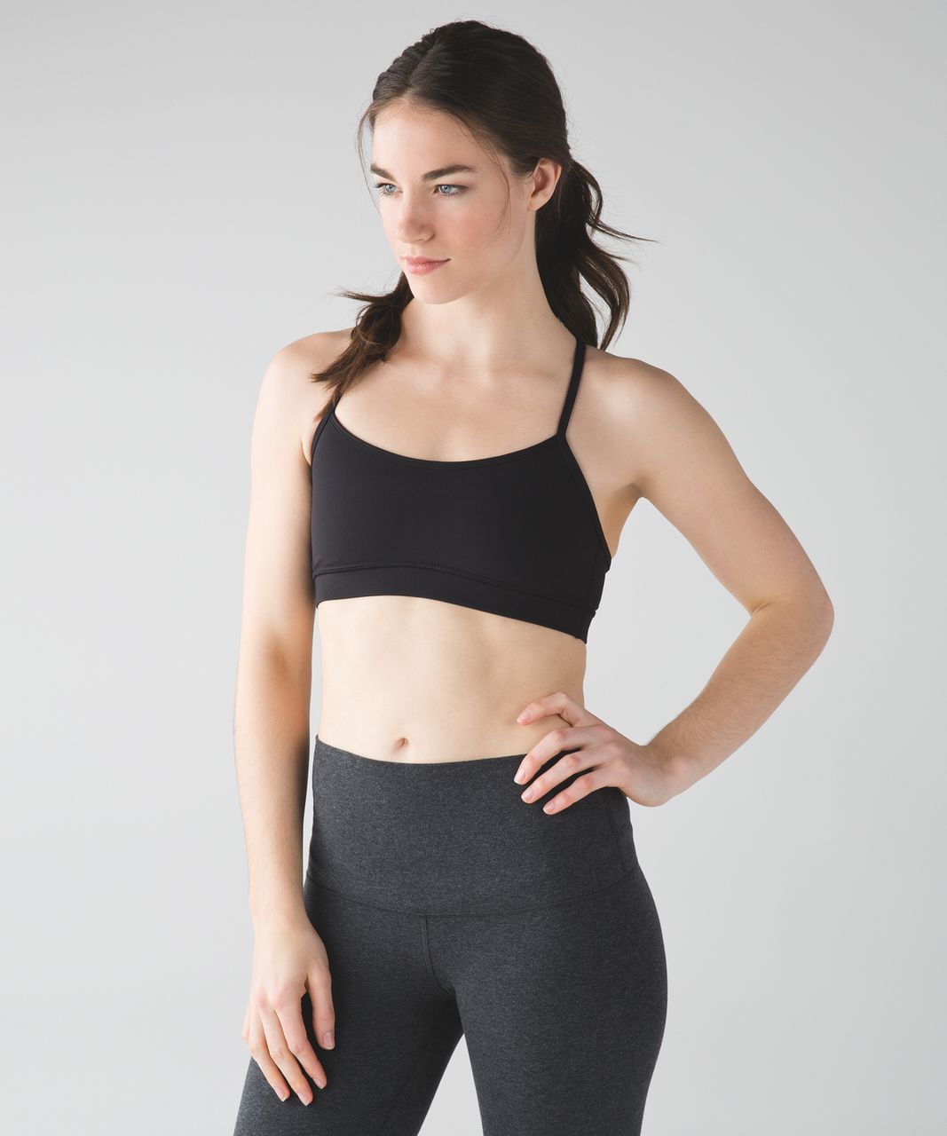 Lululemon Lululemon Flow Y Bra IV Black Sport Bra Size 8