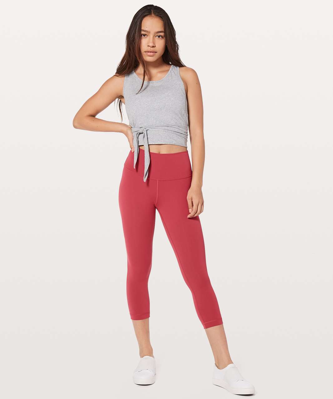 Lululemon Wunder Under Crop (Hi-Rise) 21" - Vintage Rose