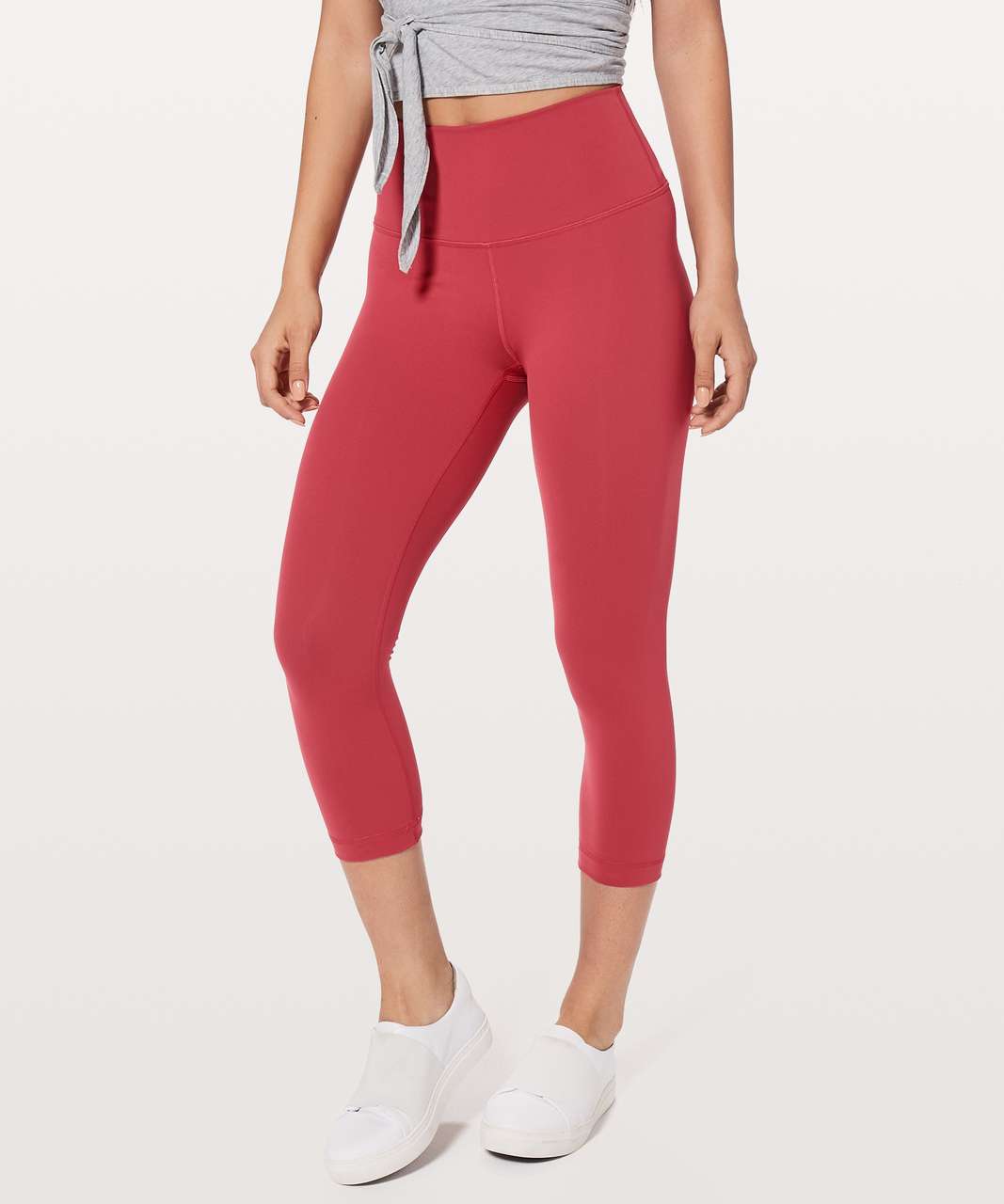 Lululemon Wunder Under Crop High-rise 21 *flocked Everlux In Code