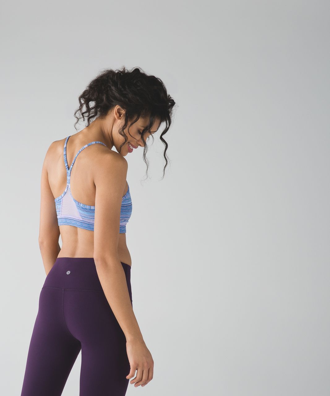 Lululemon Flow Y Bra IV - Wave Twist Lilac Caspian Blue