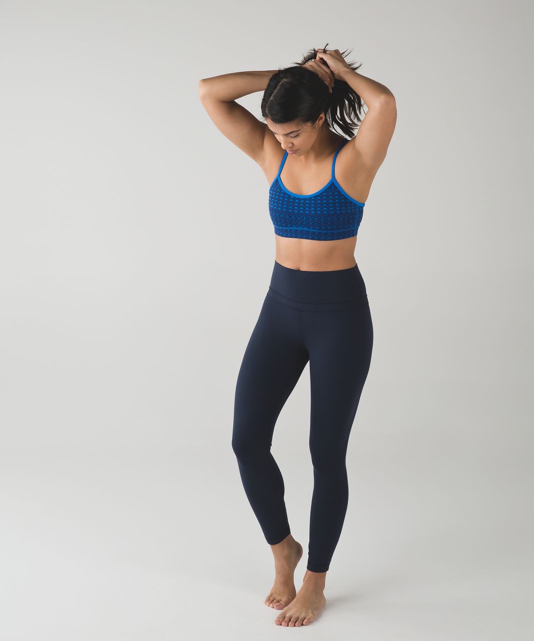 Lululemon Flow Y Bra IV - Lakeside Blue / Hero Blue / Lakeside Blue