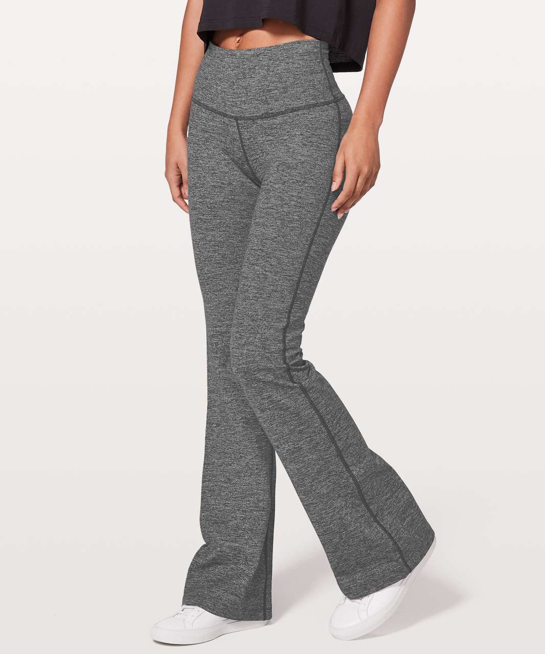 Lululemon Throw Back Pant *32.5 - Heathered Black - lulu fanatics