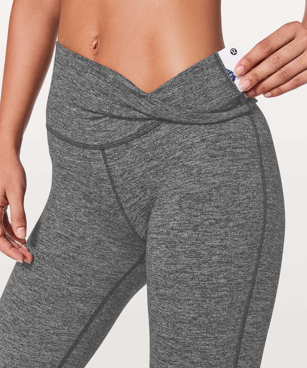 Lululemon Throw Back Pant *32.5 - Heathered Black - lulu fanatics