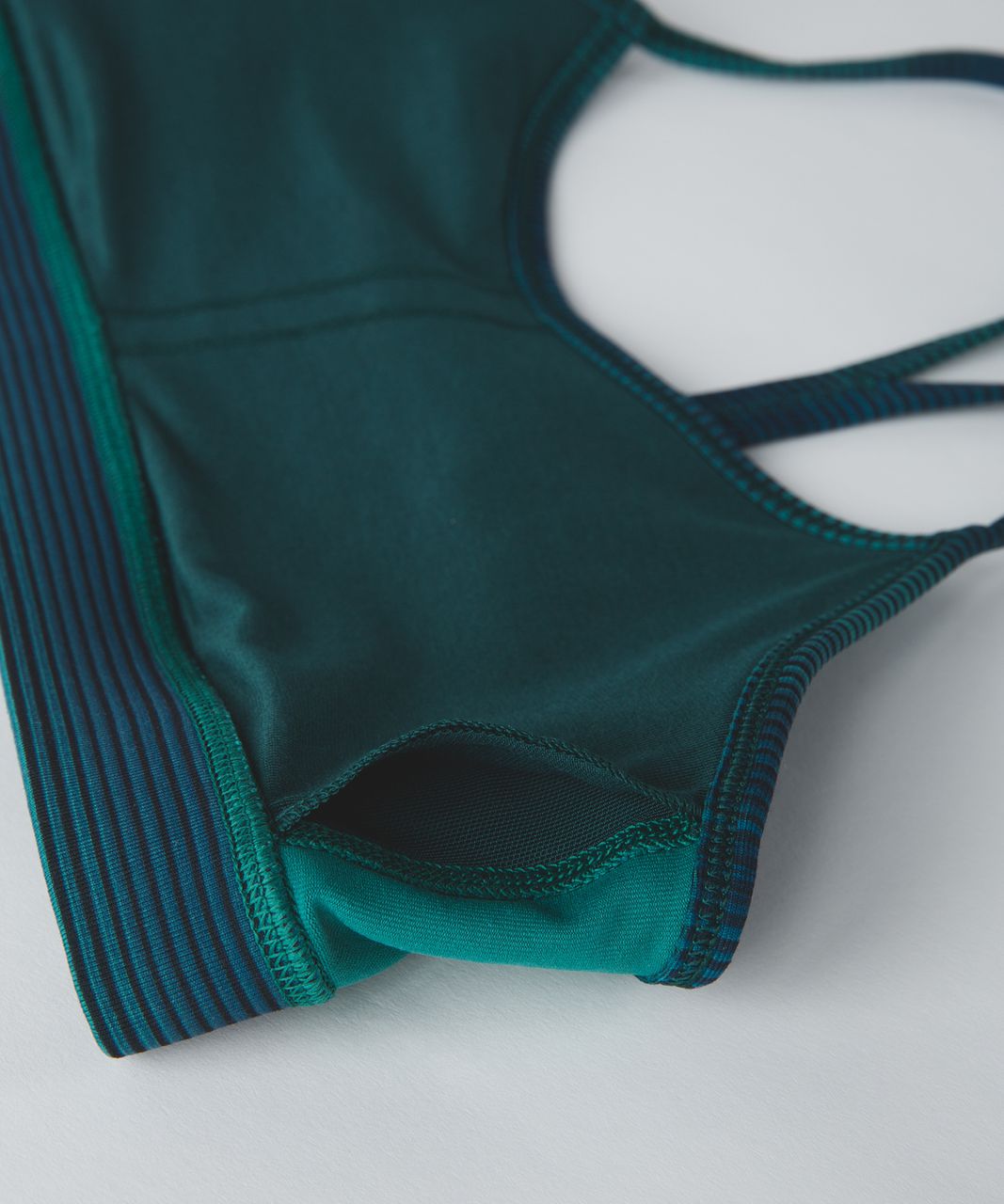 Lululemon Flow Y Bra IV - Simply Radiant Hunter Green Black