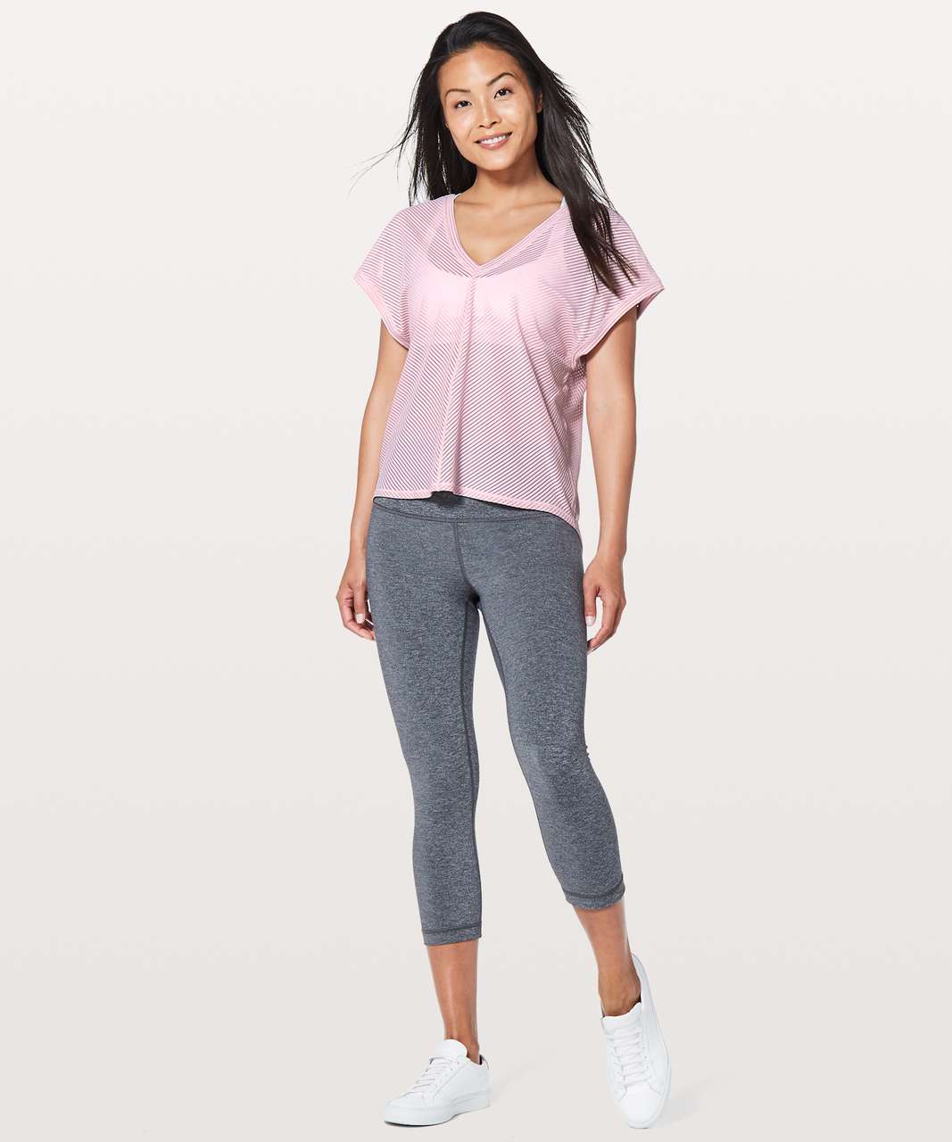 Lululemon Ahead By Miles Short Sleeve - Petals