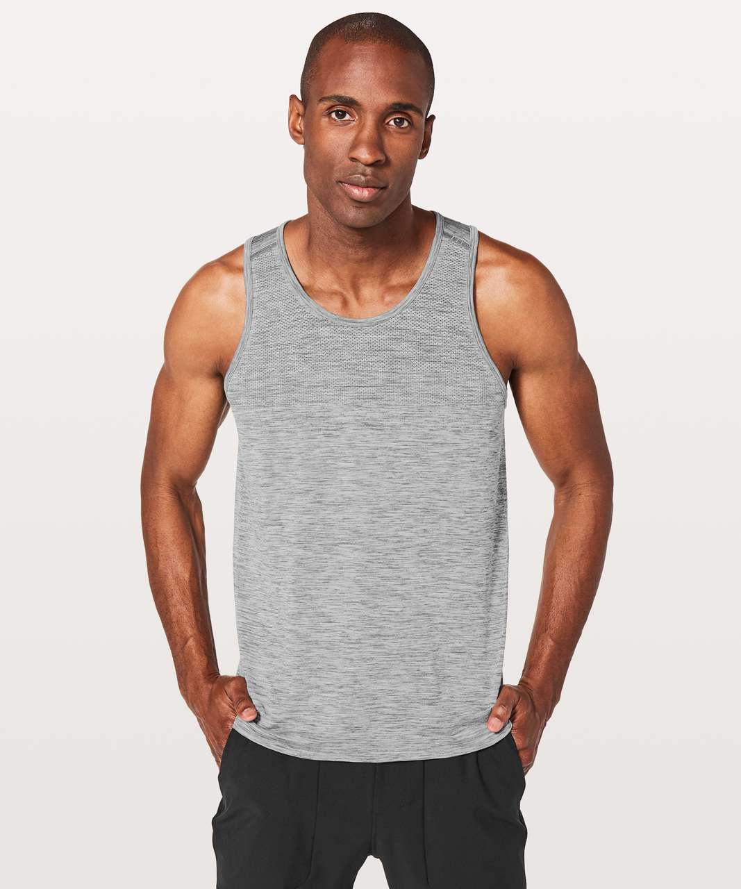 Lululemon Metal Vent Tech Tank - Slate / White - lulu fanatics