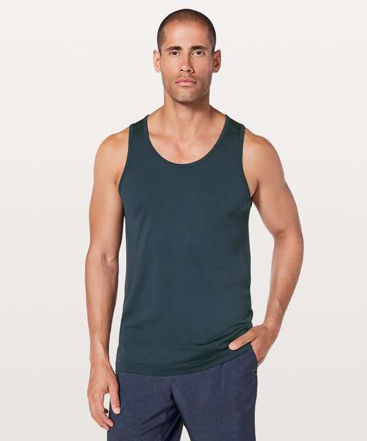 Lululemon Metal Vent Tech Tank - White / Black - lulu fanatics