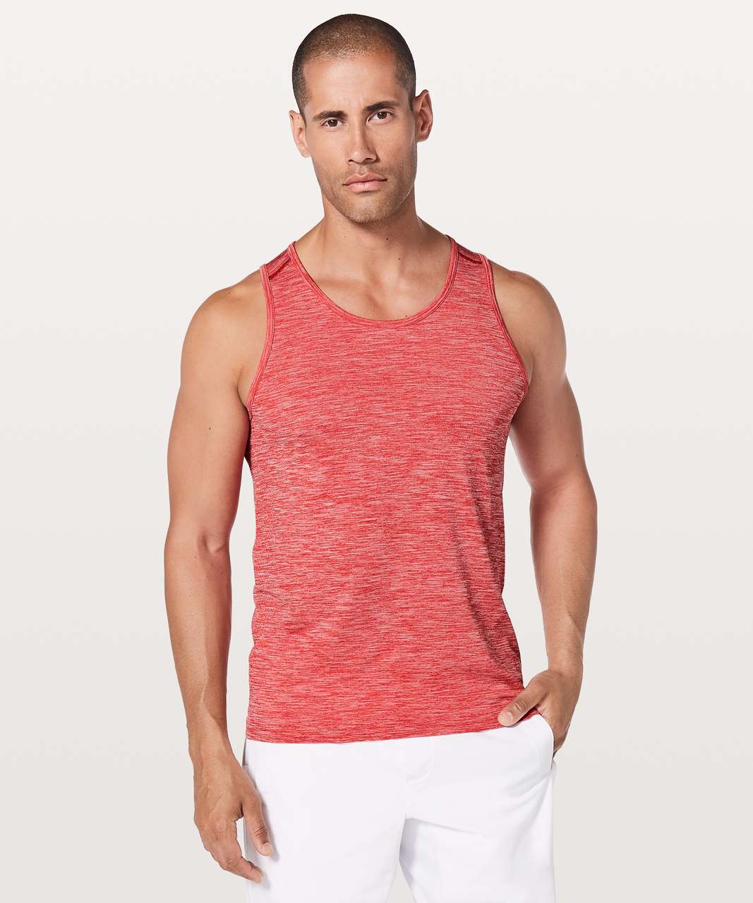 Lululemon Metal Vent Tech Surge Tank - Bold Red / White