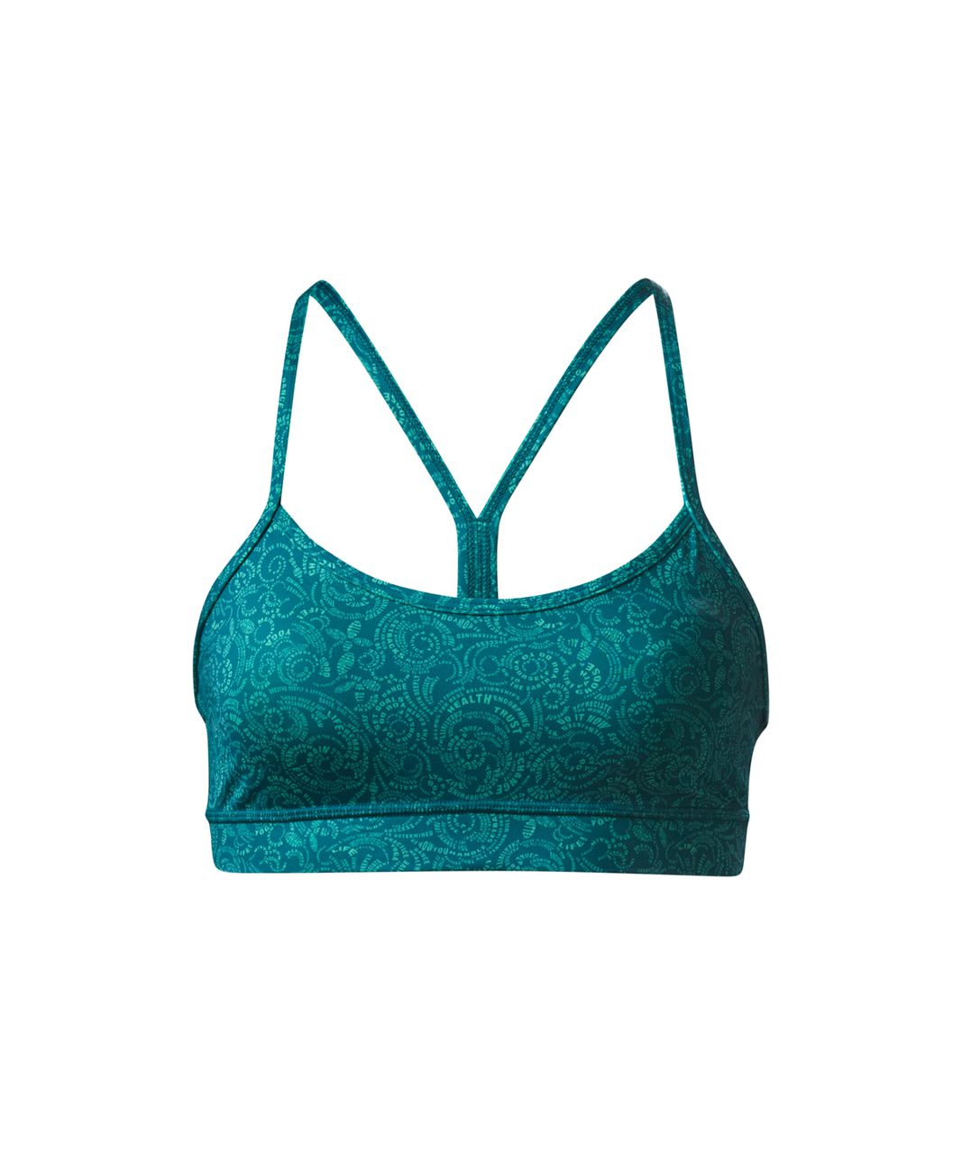 Lululemon Flow Y Bra IV - Foli Manifesto Bali Breeze Tofino Teal