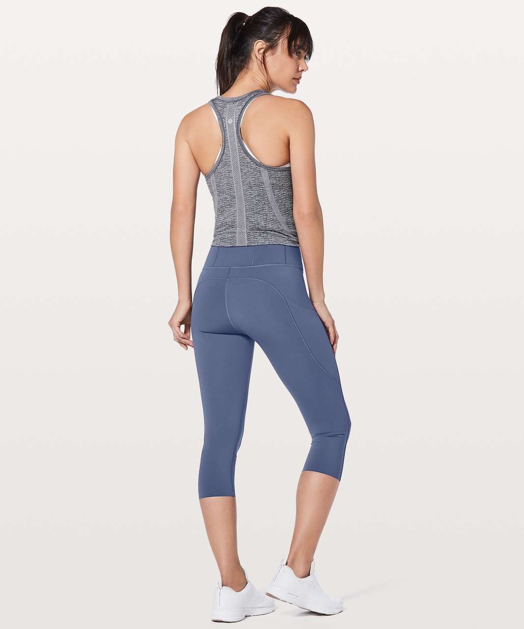 Lululemon Fast & Free Crop II *Nulux 19" - Moody Blues