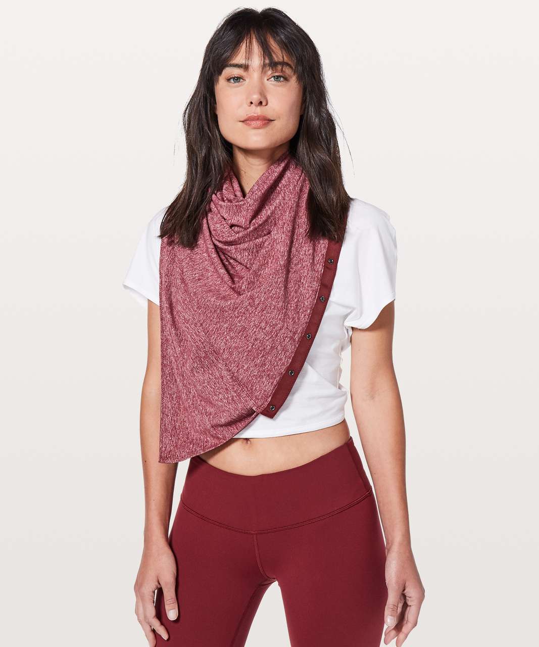 Lululemon Vinyasa Scarf *Rulu - Heathered Ruby Wine