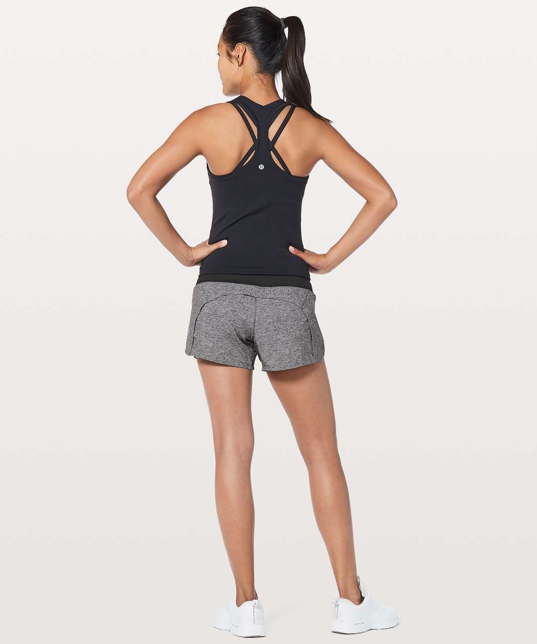 Lululemon Run Times Short II *4" - Heather Lux Multi Black / Black (First Release)