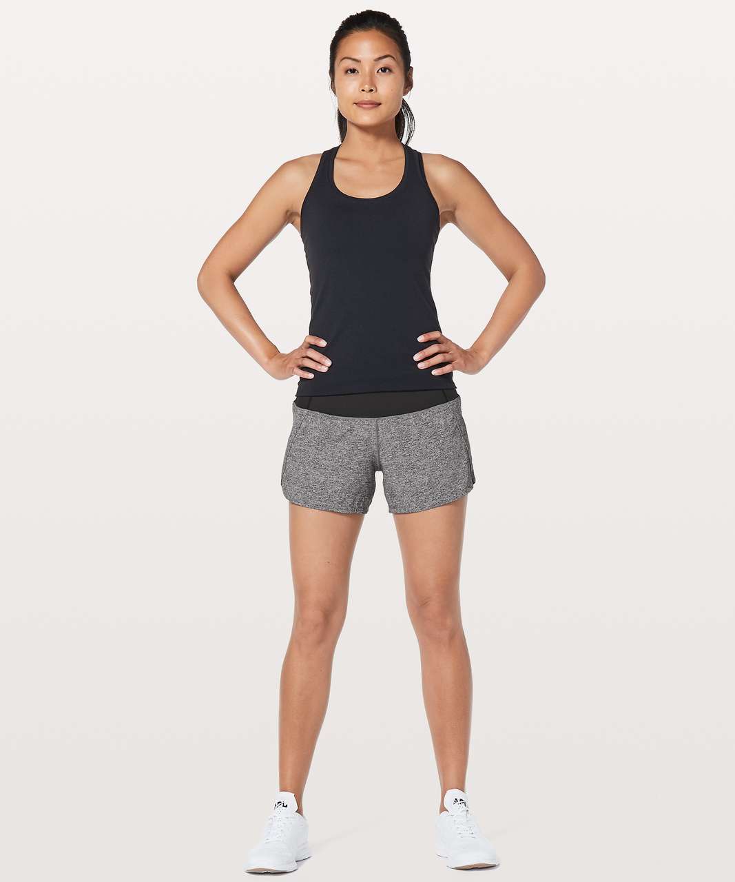 Lululemon Run Times Short II *4 - Heather Lux Multi Black / Black (First  Release) - lulu fanatics