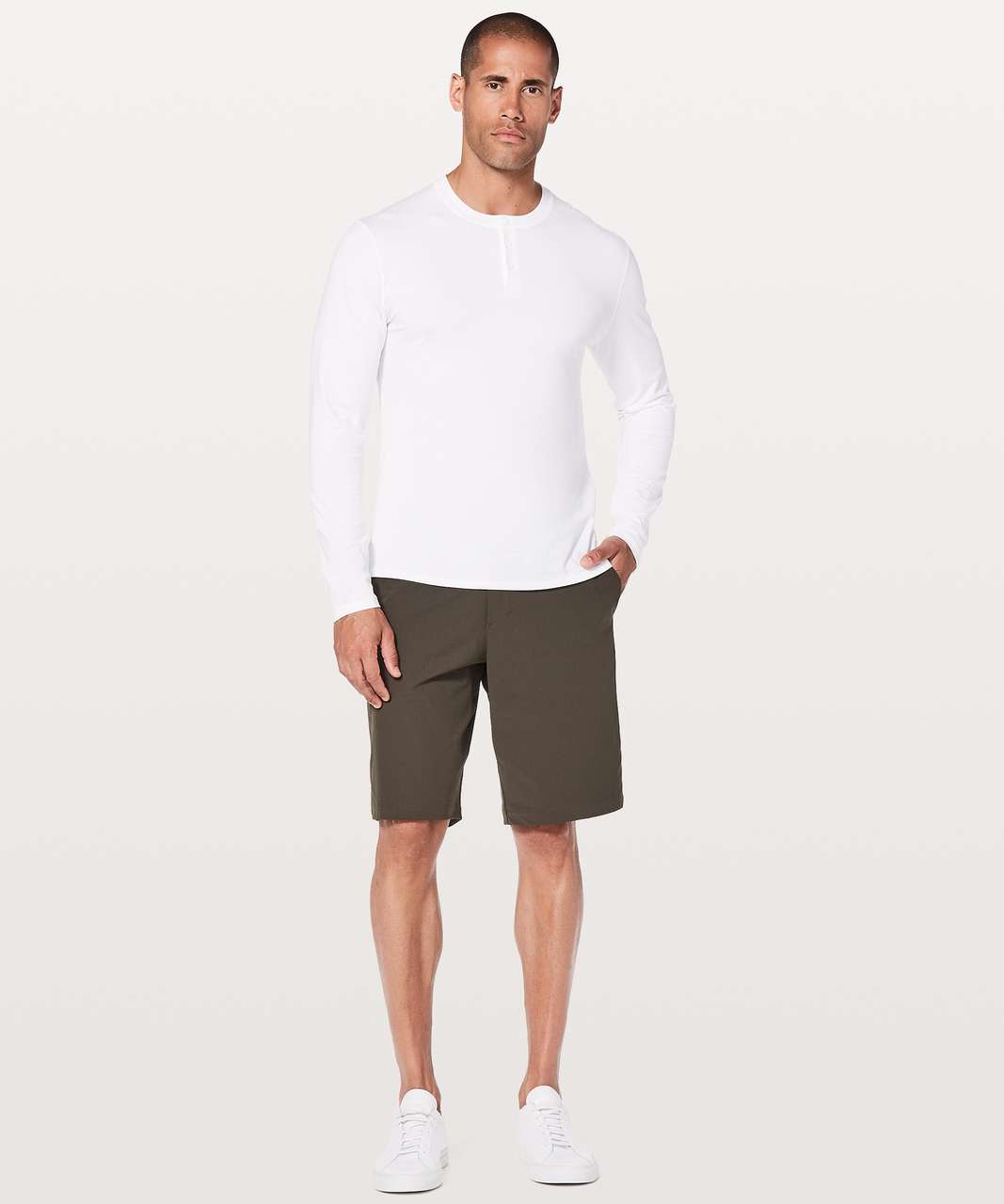 Lululemon 5 Year Basic Long Sleeve Henley - White