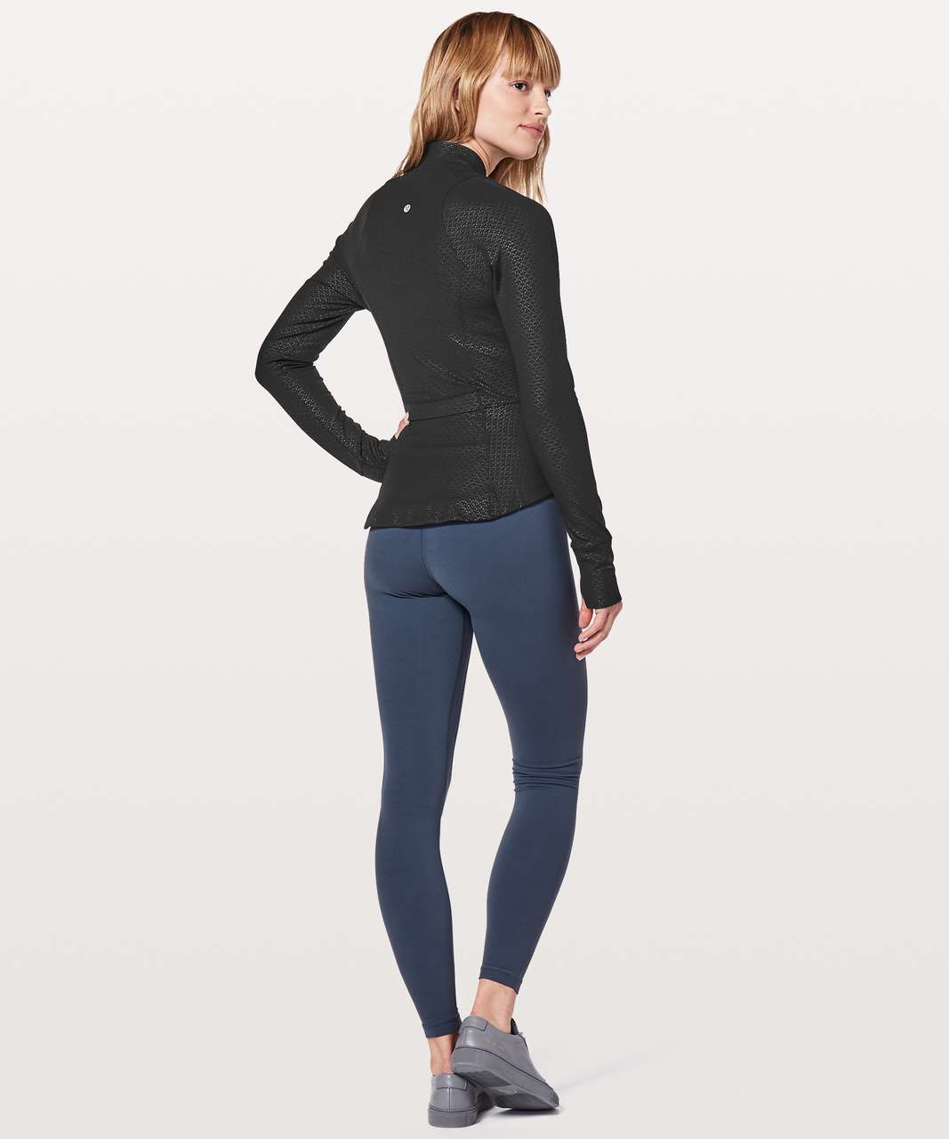 Lululemon The Ease Jacket - Monochromic Black Emboss