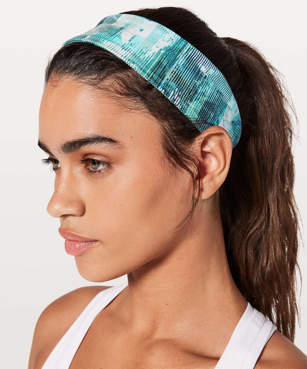 Lululemon Fly Away Tamer Headband II *Luxtreme - Sun Dazed Multi Blue