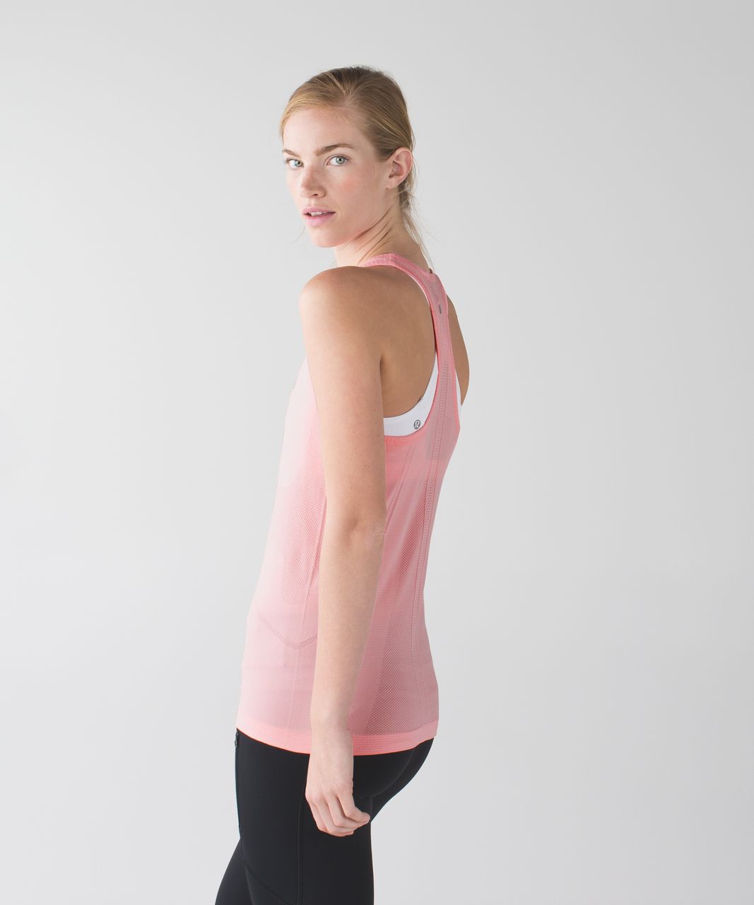 Lululemon Swiftly Tech Racerback - Heathered Bleached Coral