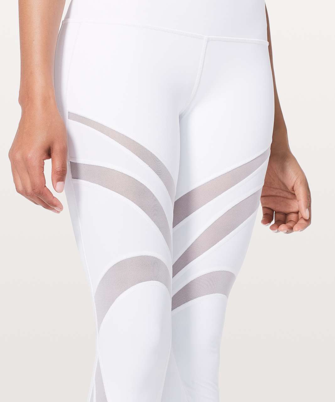 Lululemon Wunder Under High-Rise Tight 21 Pop White Silver Size 6