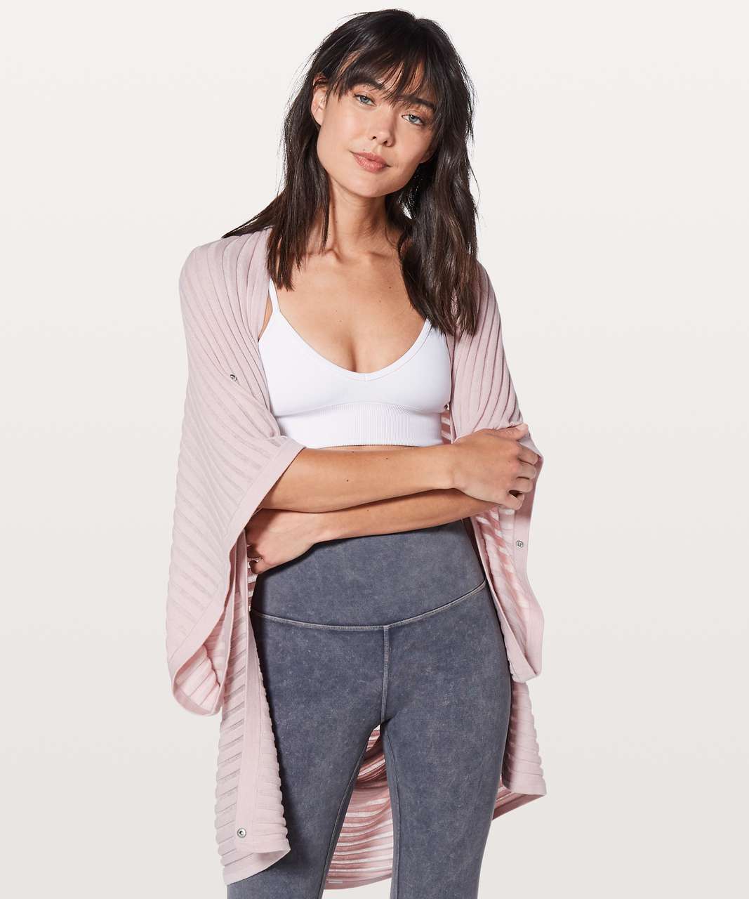 Lululemon Rejuvenate Wrap *Transformational (Stripe) - Misty Pink