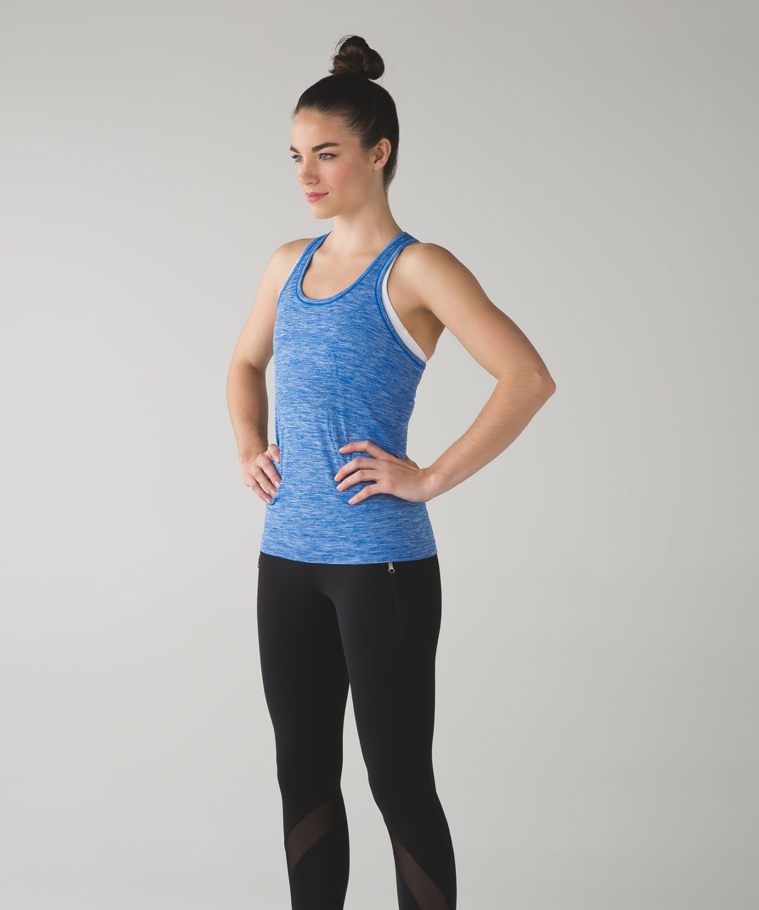 Lululemon Swiftly Tech Racerback - Heathered Lakeside Blue