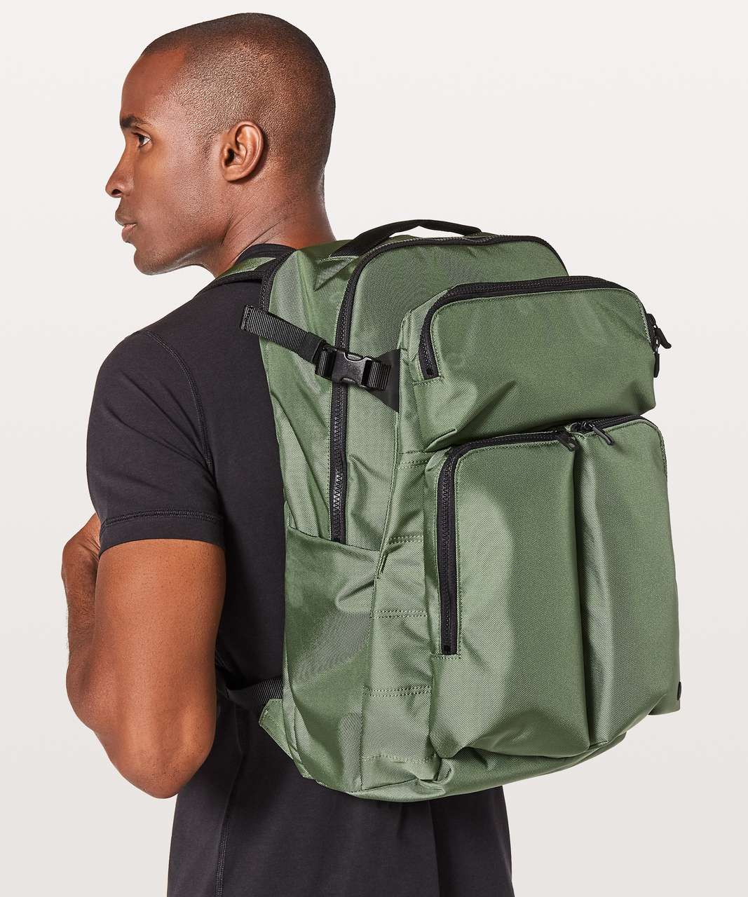 green lululemon backpack