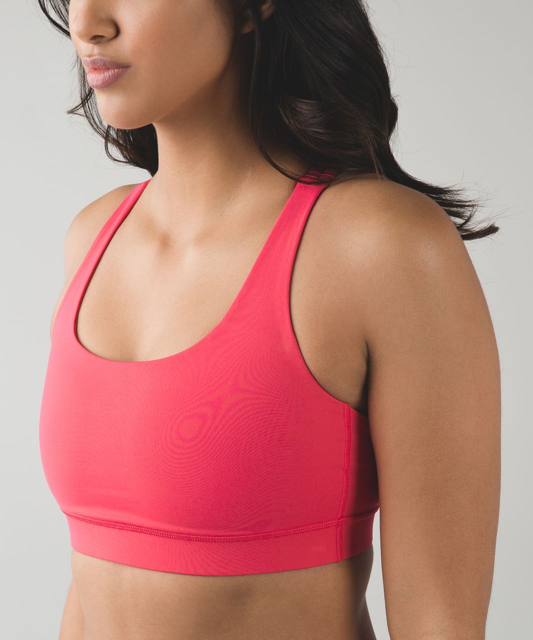 Lululemon Energy Sports Bra Boom Juice Cyber Alarming Strappy Back Pink  Size 6