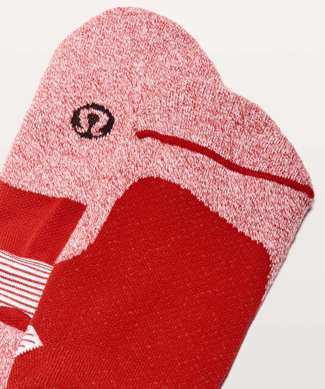 Lululemon T.H.E. Sock *Silver - Bold Red / White