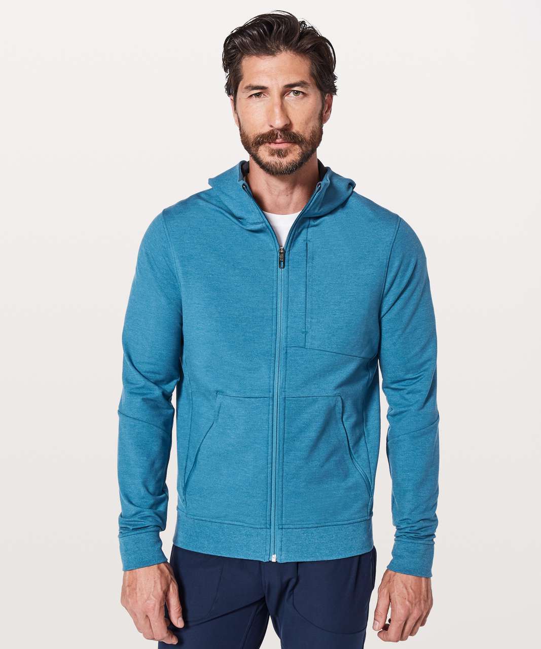 Lululemon City Sweat Zip Hoodie - Heathered Pewter Blue - lulu